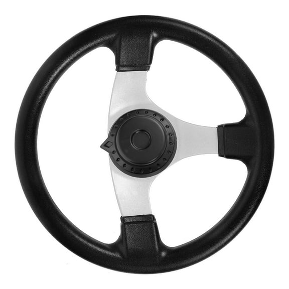 MLINS Black PU Steering Wheel for Car Use Compatible with Various Models 7 Inch