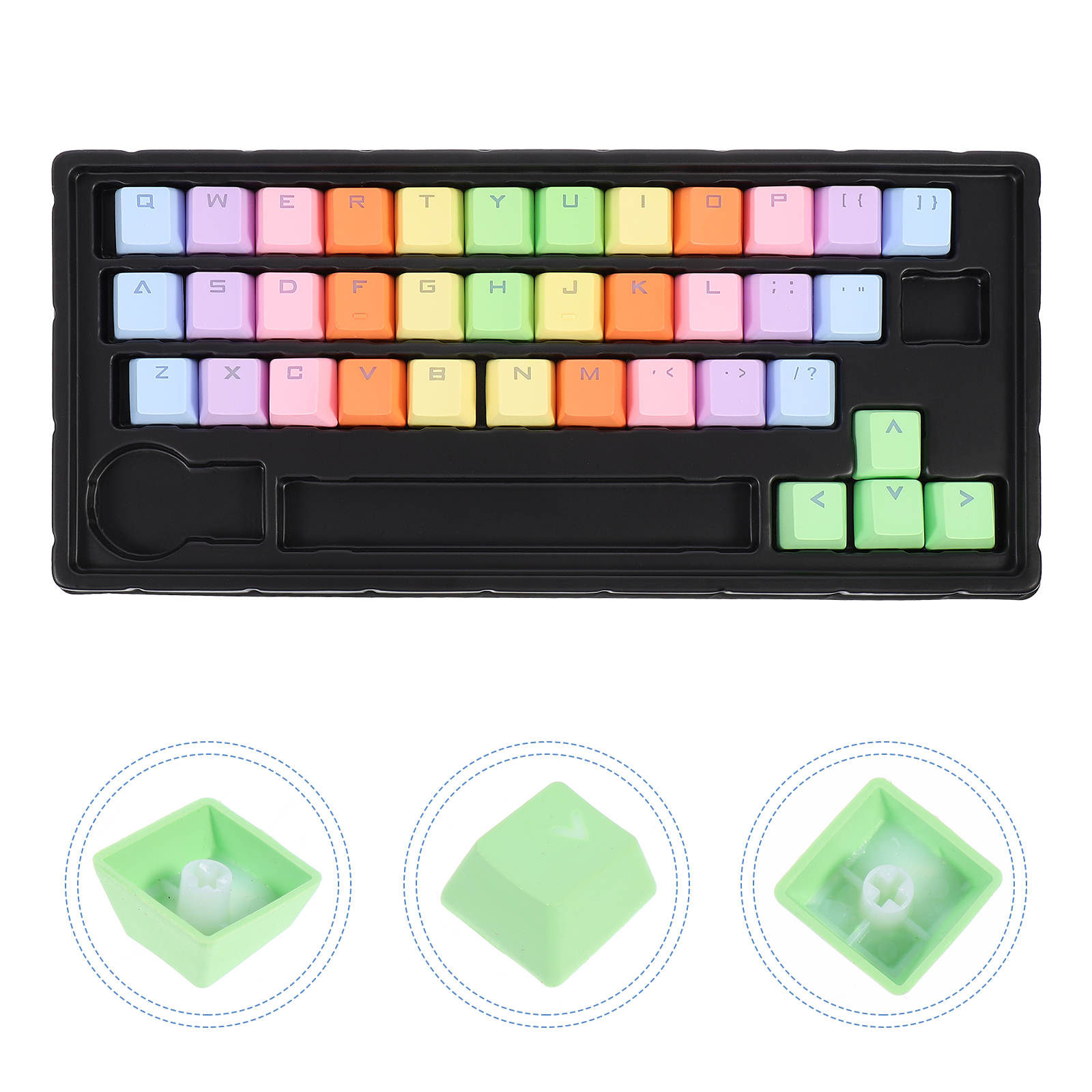 MLINS Keycap Mechanical Keyboard Accessories Scratch-resistant Keycaps ...