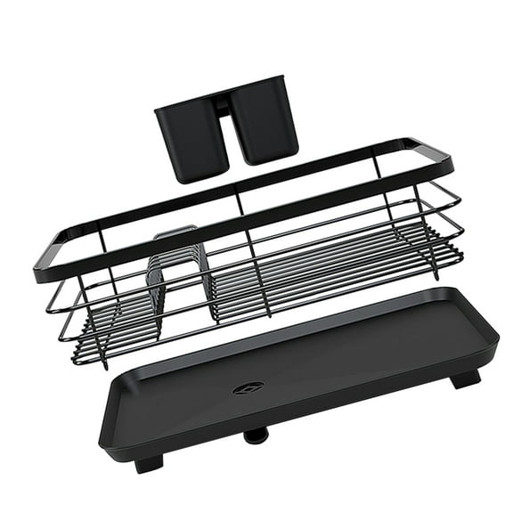 MLINS Kitchen Countertop Dish Drying Rack with Bowl and Plate Organizer, Tableware Holder for Efficient Dish Drainage