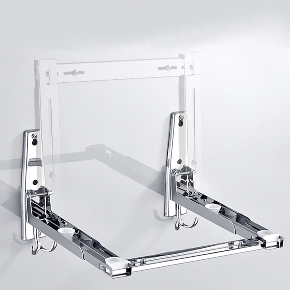 MLINS Kitchen Microwave Oven Stand Wall-mounted Storage 56.5X40X20cm Silver