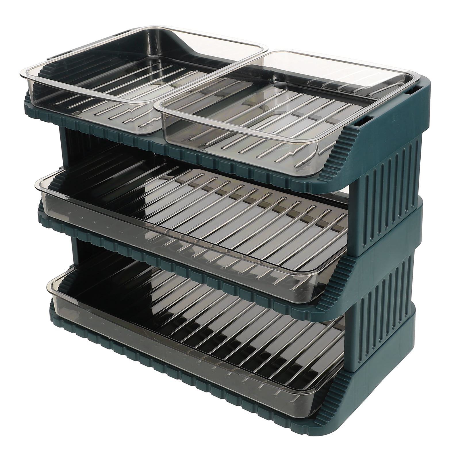 MLINS Kitchen Organizer Side Dish Rack Hot Pot Food Serving Rack ...