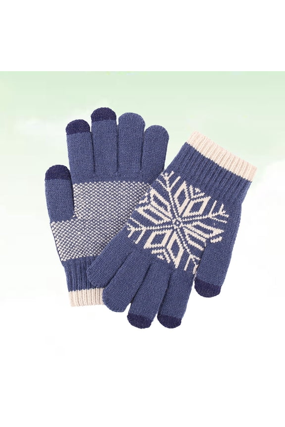 Knit Fleece Touchscreen Wool Gloves Thick Work Man