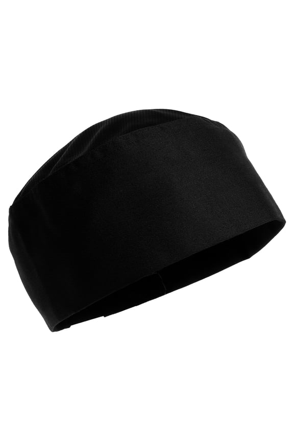 Cook Working Uniform Hat Black 1Pcs 7.3x7.3x3.3in Cotton