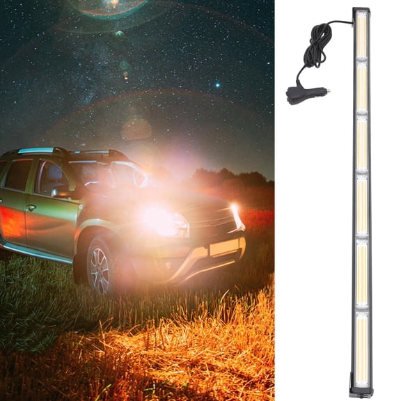 FOMIYES Emergency Strobe Light Yellow 1Pcs 35.0*1.7*1.6in