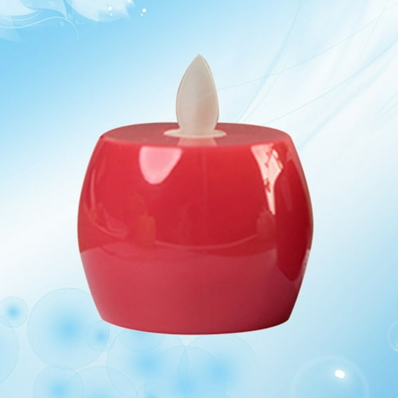 MLINS LED Simulation Candle Lights Electronic Waving Flame Tealight Romantic for Bar Home Cafe(Red)