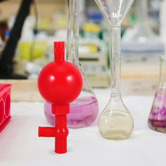 MLINS Laboratory Pipette Filler with Valves Silicone Suction Bulb High Absorption Capacity Precise Quantitative Filler Multi-Functional Lab Equipment