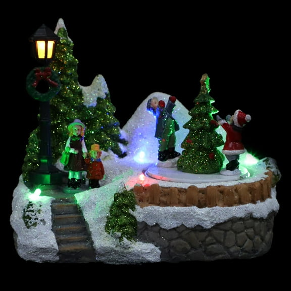 FELTECHELECTR Christmas Theme Musical Led Lights For Home Decoration 1Set 5.9x5.3In
