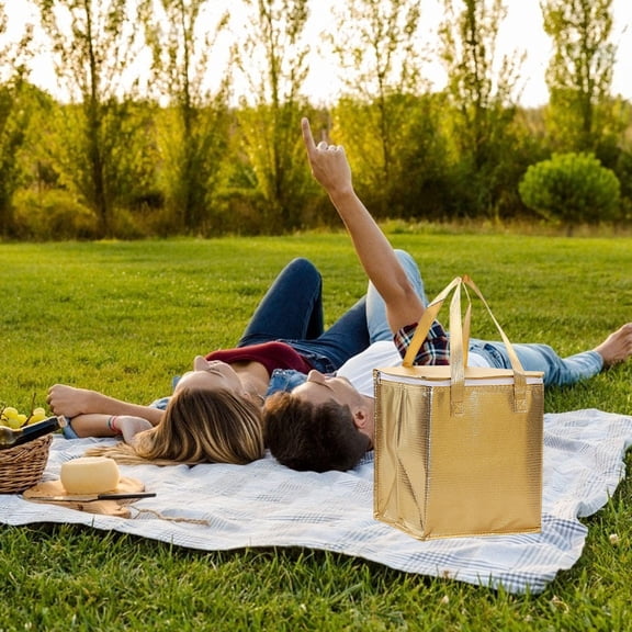 MLINS Large Capacity Delivery Bag Handheld Grocery Bag Food Carrying Bag Food Packaging Bag Food Tote