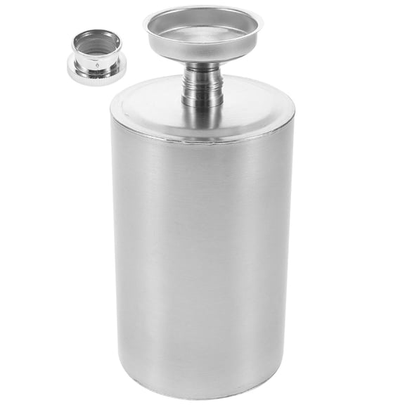 MLINS  Leak-proof Liquor Flask Flasks For Small Portable Father Silver