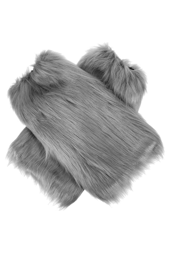 1 Pair of Women's Winter Furry Long Boot Covers for Leg Protection