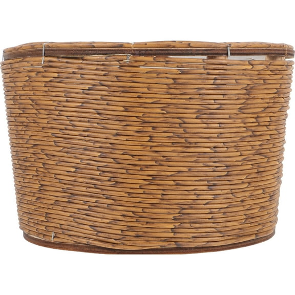 MLINS Lid Decorations Practical Flower Basket 21x21cm Light Brown