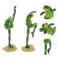 thumbnail image 1 of MLINS Lifelike Frog Figurines Craft Decor Resin 2pcs Green Waterproof for Home Garden Decor, 1 of 8