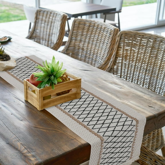 MLINS Light Pink Table Runner Washable Supermarket Decoration