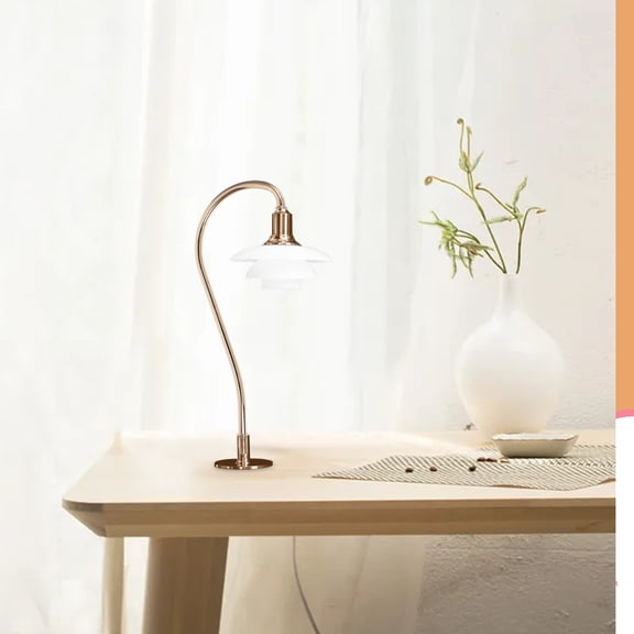 MLINS Lighting Fixture Lamp Stem Desk Lamp Making Stem Lamp Curved Stem Lamp Accessory