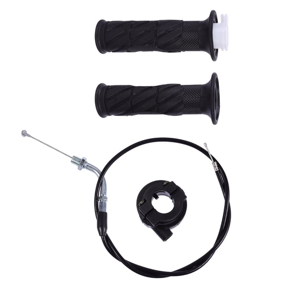 DINHEAROM Motorcycle Modification Throttle Grip Black 1Set 5.3X2In