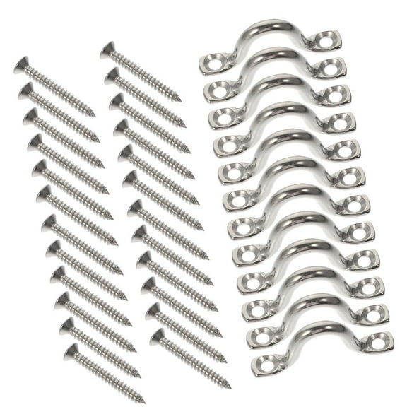 FOMIYES 1Set Stainless Steel Kayak Handle Durable Yacht Handle Replacement with Screws