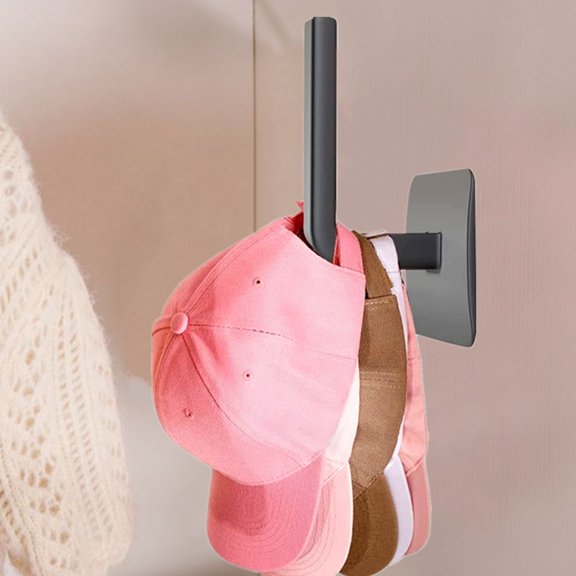 MLINS MLINS 5pcs Hat Rack for Baseball Caps Adhesive Wall Hooks for Hat Hanger Hanging