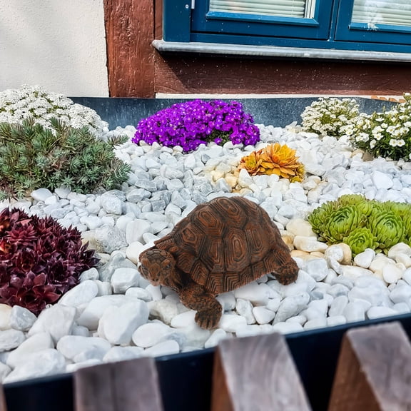 MLINS MLINS Craft 1 Set Turtle Statue Resin Decoration for Mini Garden Layout Vivid Fake Turtle Model