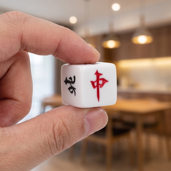 MLINS Mahjong Dice Position Portable Mahjong Dice Wind Direction Dice for Board Games Mahjong Dice Plastic Board Game Dice