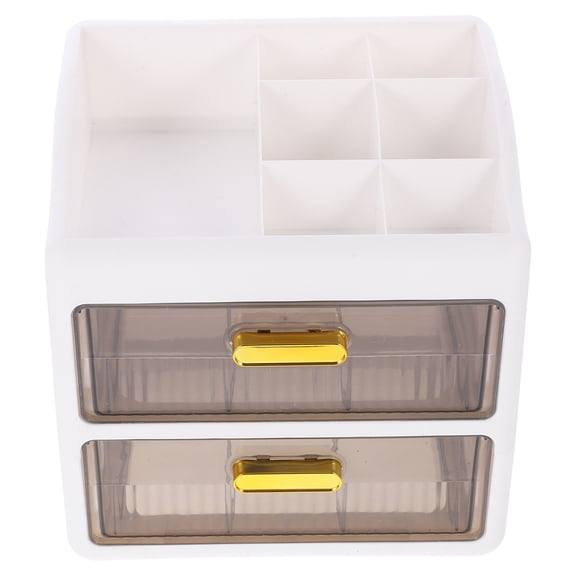 DINHEAROM Desk Makeup Organizer PP For Makeup Home 1Pcs 8.5X8.3X6.5in