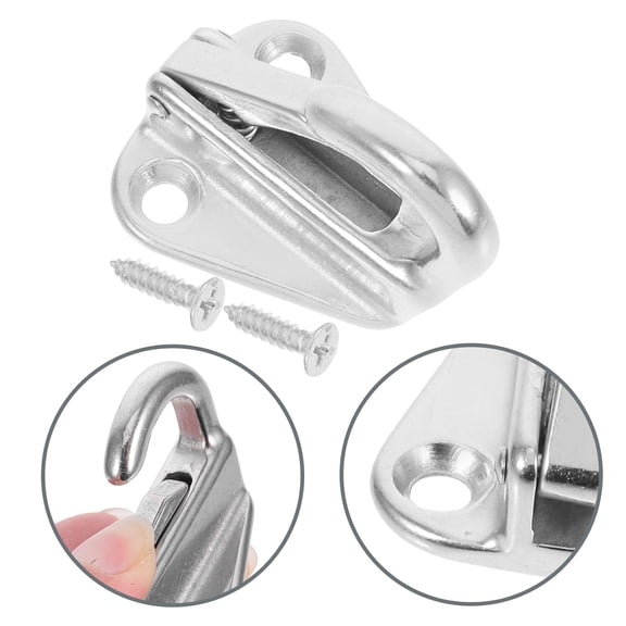MLINS Marine Grade Stainless Steel Spring Hook Snap Attach Rope Boat Sail Ship Marine (Silver)
