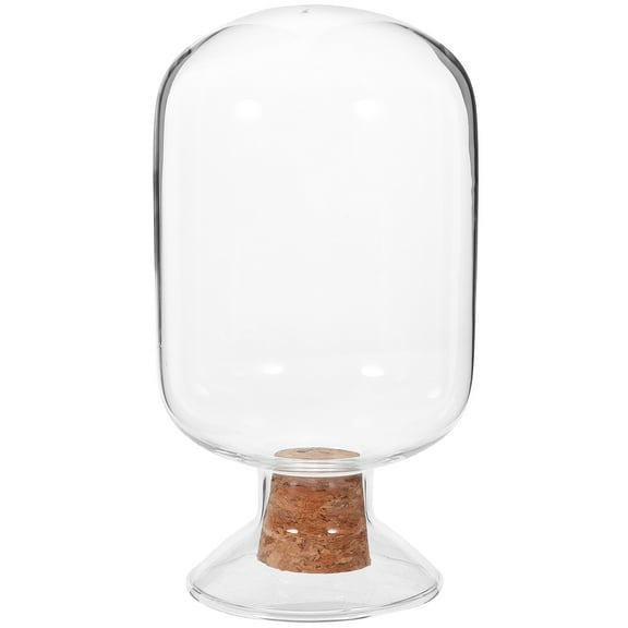 MLINS Match Storage Jar Glass Match Cloche Jar Fireplace Match Cloche Bottle Matchstick Holder