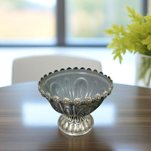 MLINS Metal Flower Pot Smooth Finishing Container Classical Garden Decoration Office