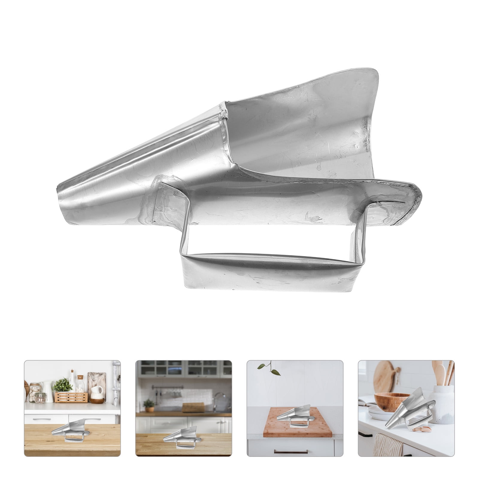 MLINS Metal Funnel Kitchen Funnel Wide Mouth Funnel Cooking Oil Funnel ...