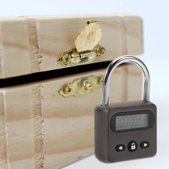 MLINS Metal Timer Lock Electronic Time Padlock With Electronic Lcd Timed Display Multi-Function Usb Rechargeable Timer Padlock