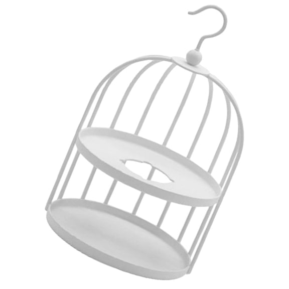 FELTECHELECTR White Iron Birdcage Wax Melting Kit for Craftsmen, Greeting Cards, Crafts, 1 Piece 5.1x3.0x3.0 Inches