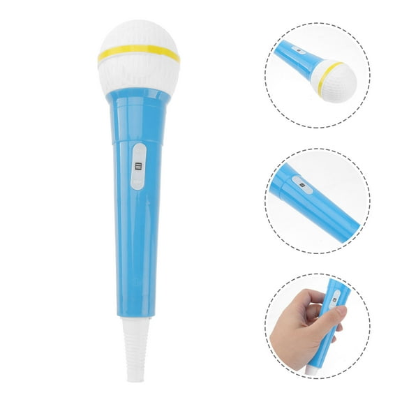 MLINS Microphone Model Toy for Kids Portable Party Performance Plastic Microphone 1pc
