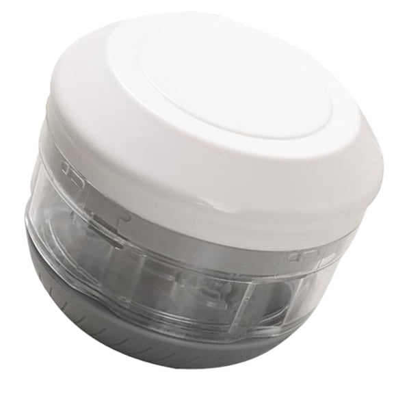 MLINS Mini Garlic Chopper Garlic Masher Manual Garlic Crusher 10.5X8.5CM White