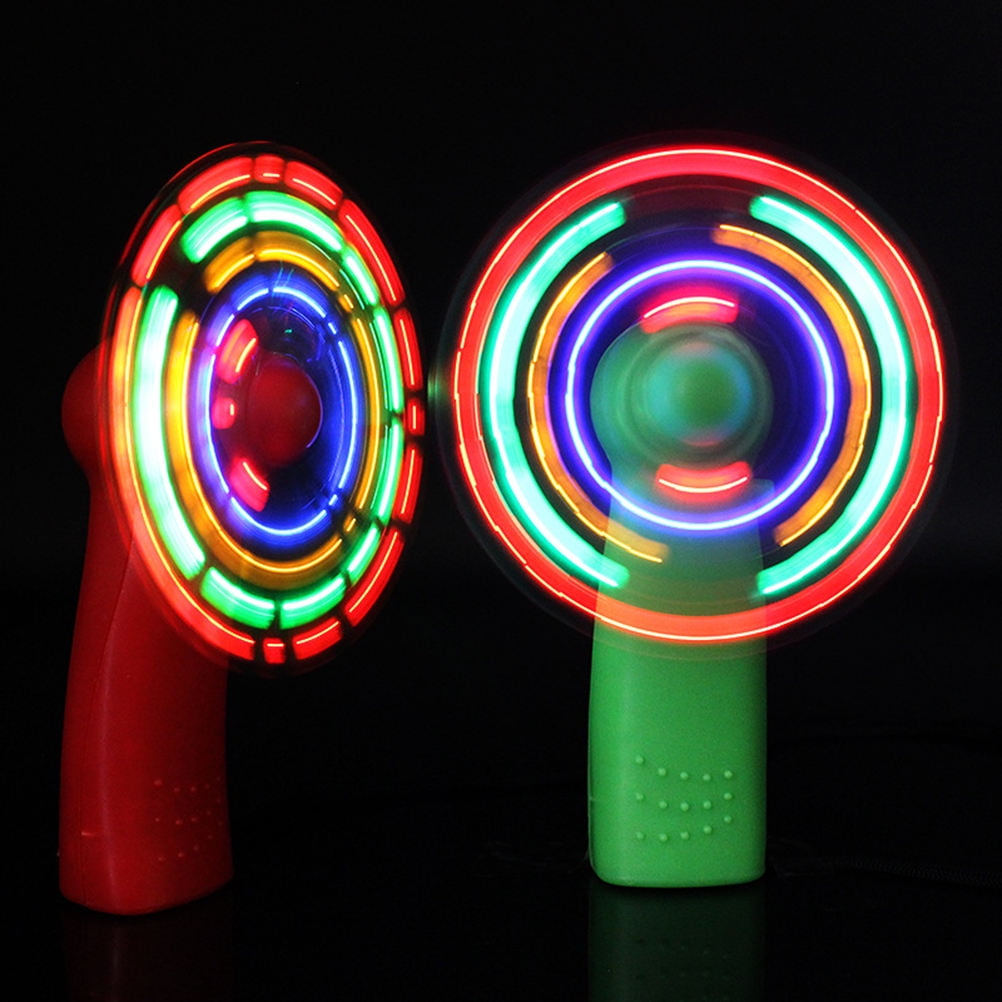 MLINS Mini LED Glowing Fan with ABS Material for Daily Use Lightweight ...