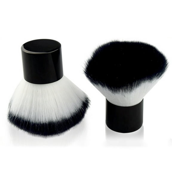MLINS Mini Multifunctional Foundation Brush Professional Face Brush Portable Makeup for Mineral Stippling (Black)