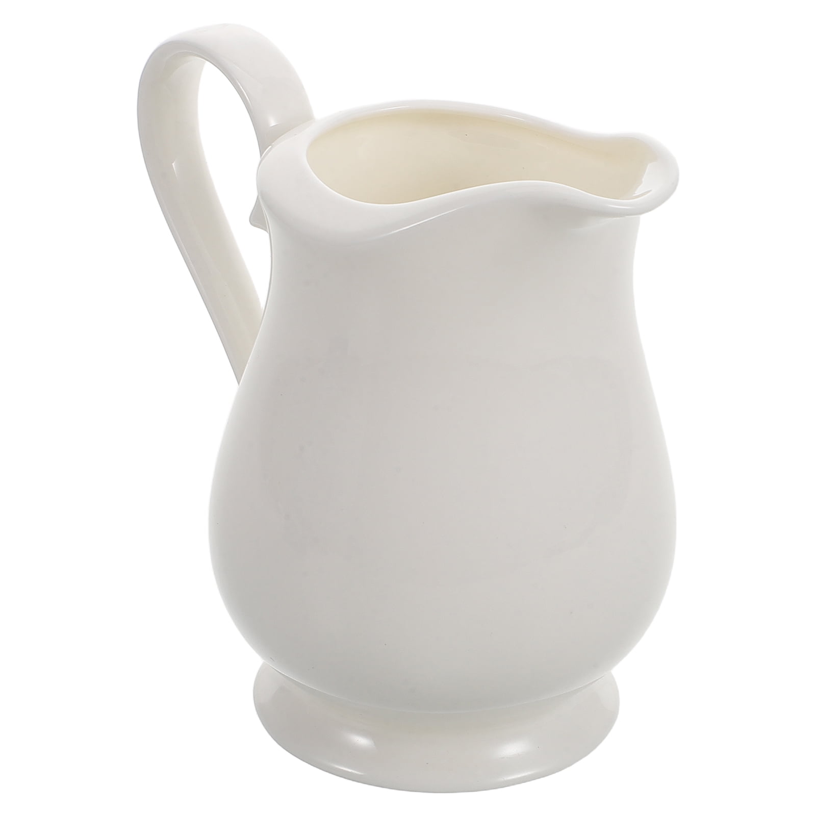 Simple Gate Pitcher MLINS Mini Simple Ceramic Coffee Milk Creamer Pitcher With Handle ...