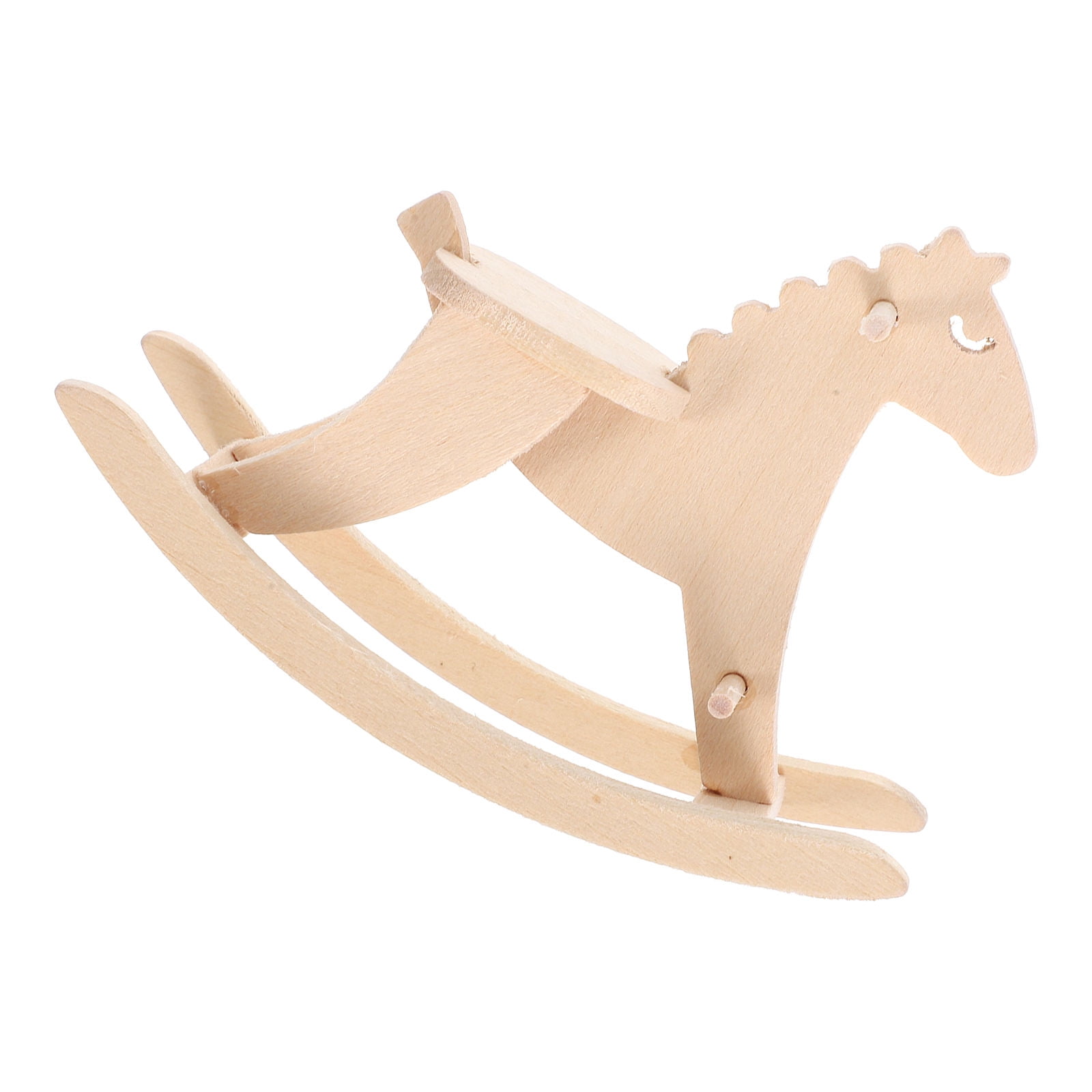 MLINS Miniature Rocking-horse Model Dollhouse Baby - Walmart.com