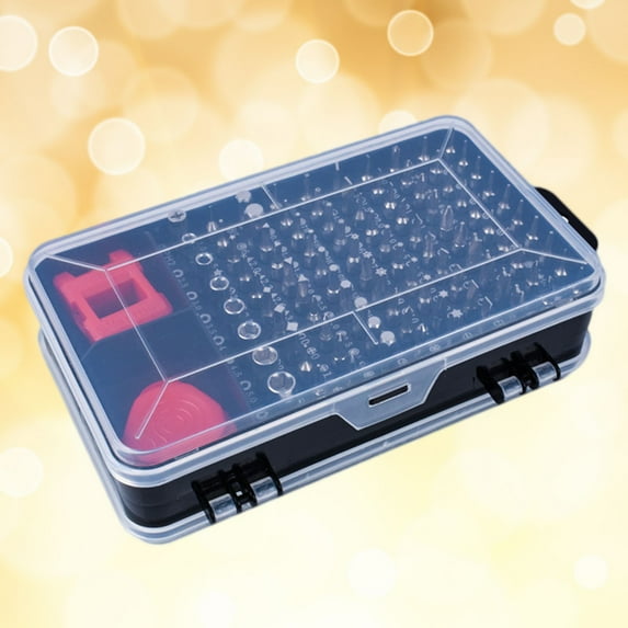 MLINS Mobile Phone Repair Tool 112 in 1 Disassemble Kit with Precision Bits for Phone in Black Color Made of Alloy Steel