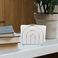 thumbnail image 1 of MLINS  Modern Napkin Holder Tissue White for Table Napkins Paper Dinner Silver, 1 of 8