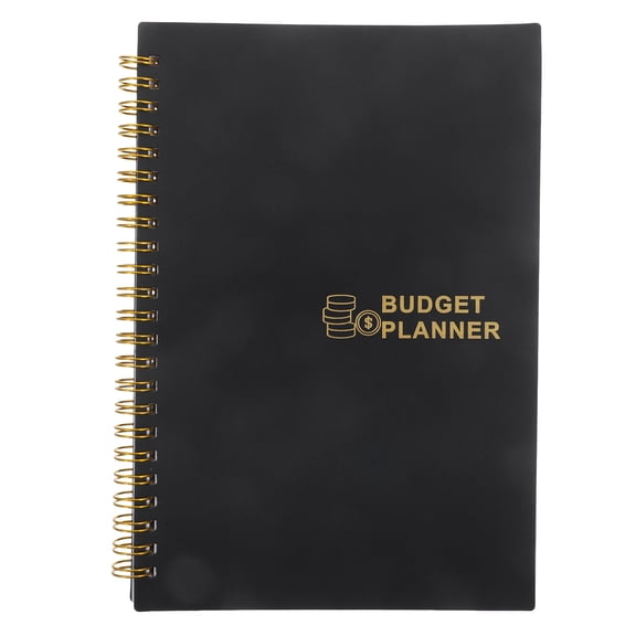 DINHEAROM Budget Notepad Budgeting Book Black 1Set For Record Budget