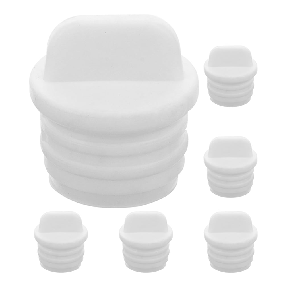 MLINS Mop Bucket Drain Plug Replacement Stopper Waterproof White Rubber Cover Plugs with Handle for