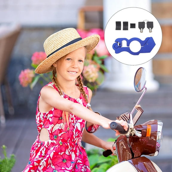 MLINS Motorcycle Locks Motorcycle U Locks 13.5X5.5cn Blue