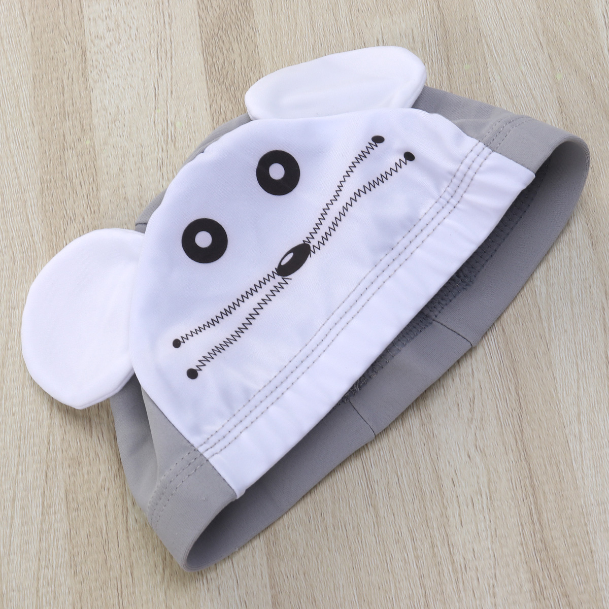 MLINS Mouse Swimming Cap for Kids Soft Nylon Fun Design Grey Child ...