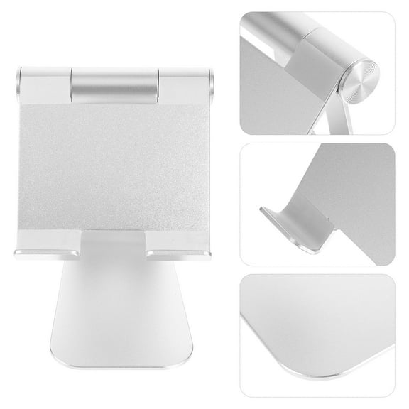 MLINS Multi Angle Aluminum Tablet Stand Charging Dock with Suction Base Compatible with All Smartphones E readers and Tablets  (Silver)