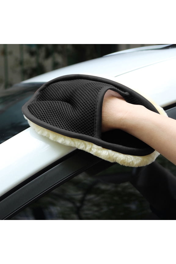 Multi Wool Spinning Car Wash Mitt Gloves for Car Washing with Strong Water Adsorption and Dust Grabbing 7.8 Inches