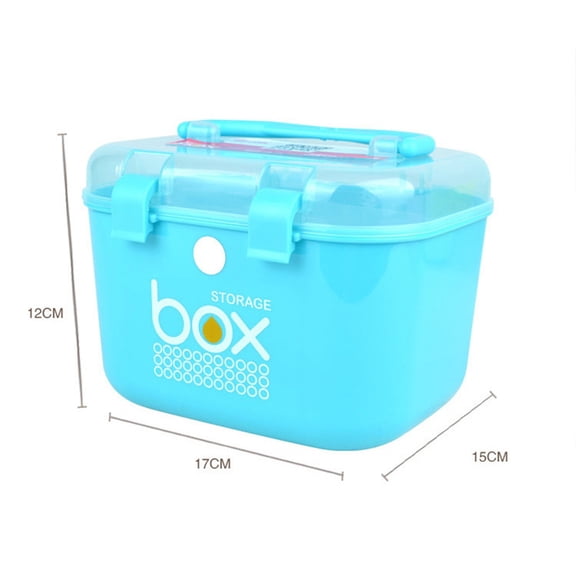 MLINS Multi-functional Medicine Case Storage Box 12X17cm