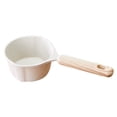 thumbnail image 1 of MLINS MultiPurpose Small Sauce Pot with Wooden Handle for Kitchen Use, Aluminum Alloy, 0.5L, 1 of 7