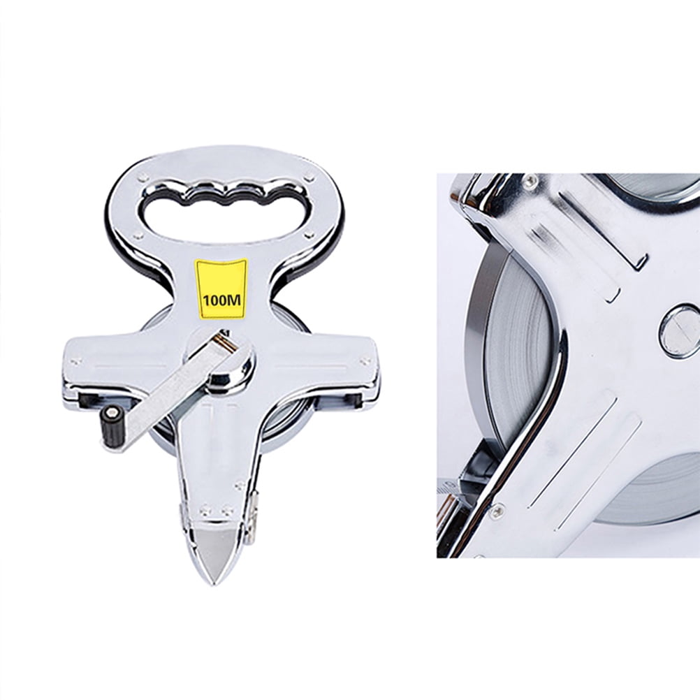 MLINS Multipurpose Measuring Tape with Wear-resistant Belt for Professional and Daily Use 100m Silver