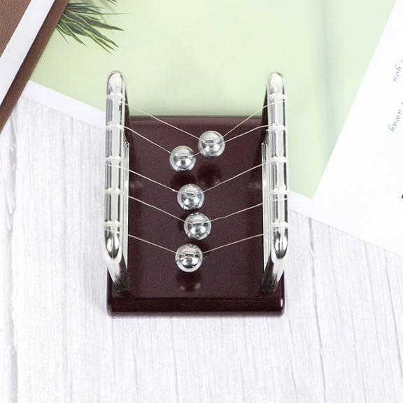 MLINS Newton Bumper Ball Pendulum Balls Black Stainless Steel Science Teaching Model Home Decoration 3.5 inch