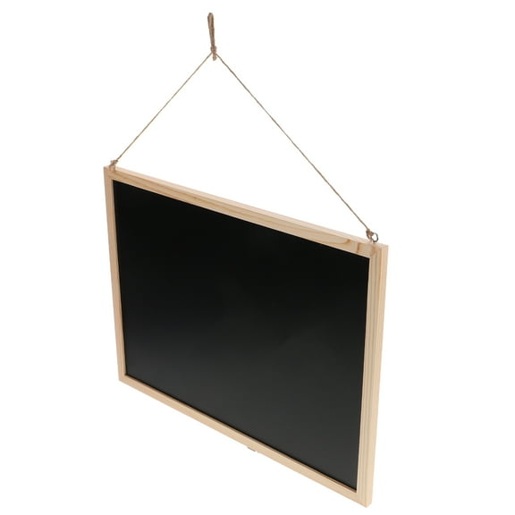 MLINS No Magnetic Hanging Wooden Frame Blackboard Versatile Hanging Chalkboard for Display and Daily Reminder Hanging Memo Board Sign