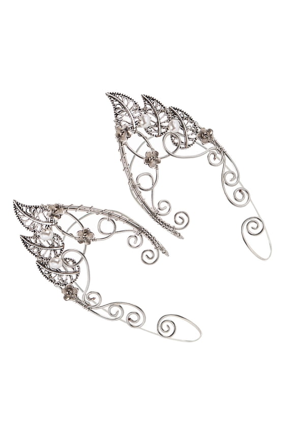 1Pair Non Piercing Ear Clip Copper Elf Shape Ear Accessories for Unique Style